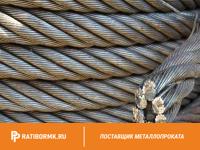 Канат стальной 5,6 мм ГОСТ 3066-80 6х7(1+6)+1х7(1+6)
