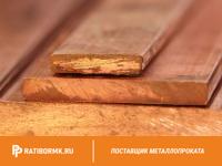 Шина медная 30х3 мм ШМТ ГОСТ 434-78