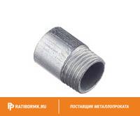 Резьба стальная оцинкованная Ду 80 3'' L=80мм ГОСТ 3262-75