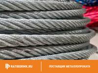 Канат стальной 7,4 мм ГОСТ 3066-80 6х7(1+6)+1х7(1+6)