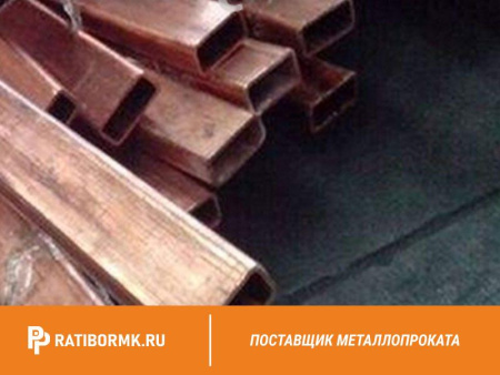 Труба медная профильная 5,1х5,1х1,3 М1 ГОСТ 16774-2015