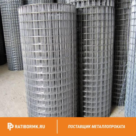 Сетка Рабица оцинкованная 35х35х1,8 мм в рулоне 1,5х10 м