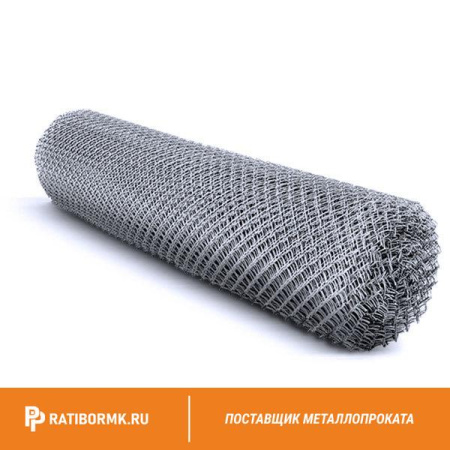 Сетка Рабица 40х40х2 мм в рулоне 1,5х10 м