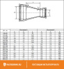Переход фланцевый ХФ 400х300