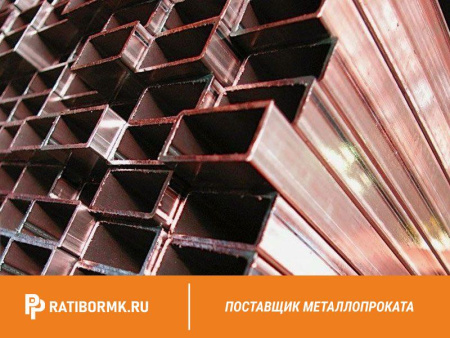 Труба медная профильная 15х15х2,5 М1 ТУ 48-21-295