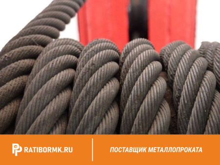 Канат стальной 11,5 мм ГОСТ 3071-88 ТК 6х37(1+6+12+18)+1