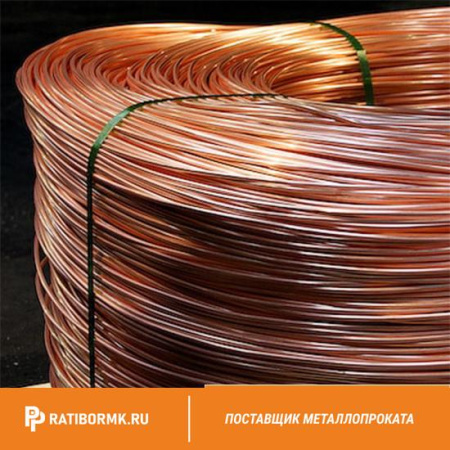 Труба медная капиллярная ДКРНМ 1,7х1,25 М1р ГОСТ 2624-2016
