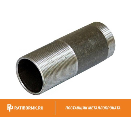 Сгон стальной оцинкованный Ду 20 3/4'' L=200мм ГОСТ 3262-75
